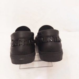 Men's Mario Valentino DINO Heel Chain Logo leather slip-on platform sneaker 10